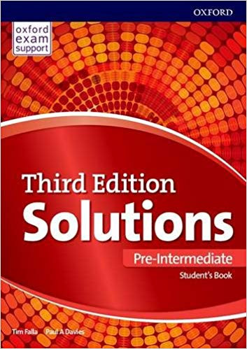 کتاب سولوشن پری اینترمدیت ویرایش سوم Solutions Pre-Intermediate 3rd (کتاب دانش آموز کتاب کار و فایل صوتی)