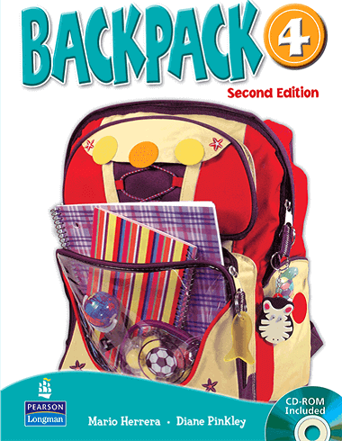 کتاب زبان کودکان بک پک Backpack 4+CD با تخفیف 50% به همراه کتاب دانش آموز و کتاب کار